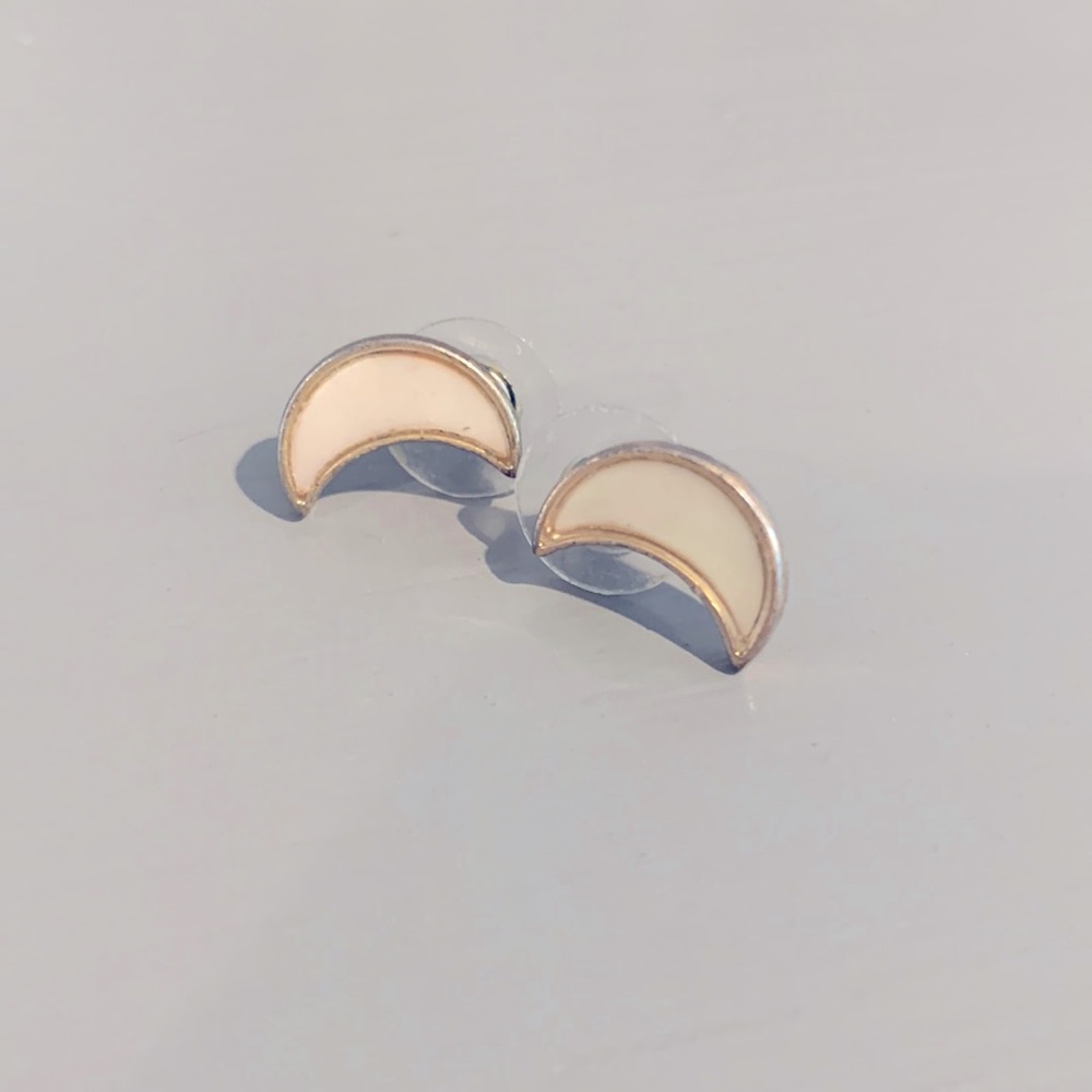 Crescent Moon Stud Earrings | Francesca’s